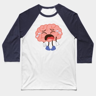 Doodle Brain Expression Baseball T-Shirt